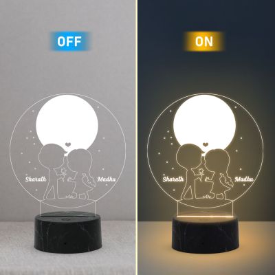 Couple Kids Night Lamp (Customized Names)